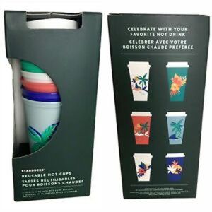 STARBUCKS Reusable Hot Cups [6 Pack] Summer 2020